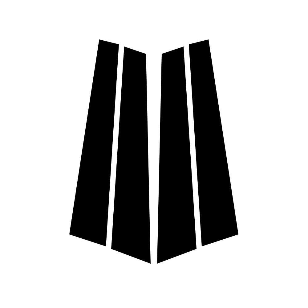 밝은 검정색 탄소 섬유 문짝 및 창 B C 기둥 스티커, 포르쉐 파나메라 970 2009-2016 2010 2011 2012 2013 적합