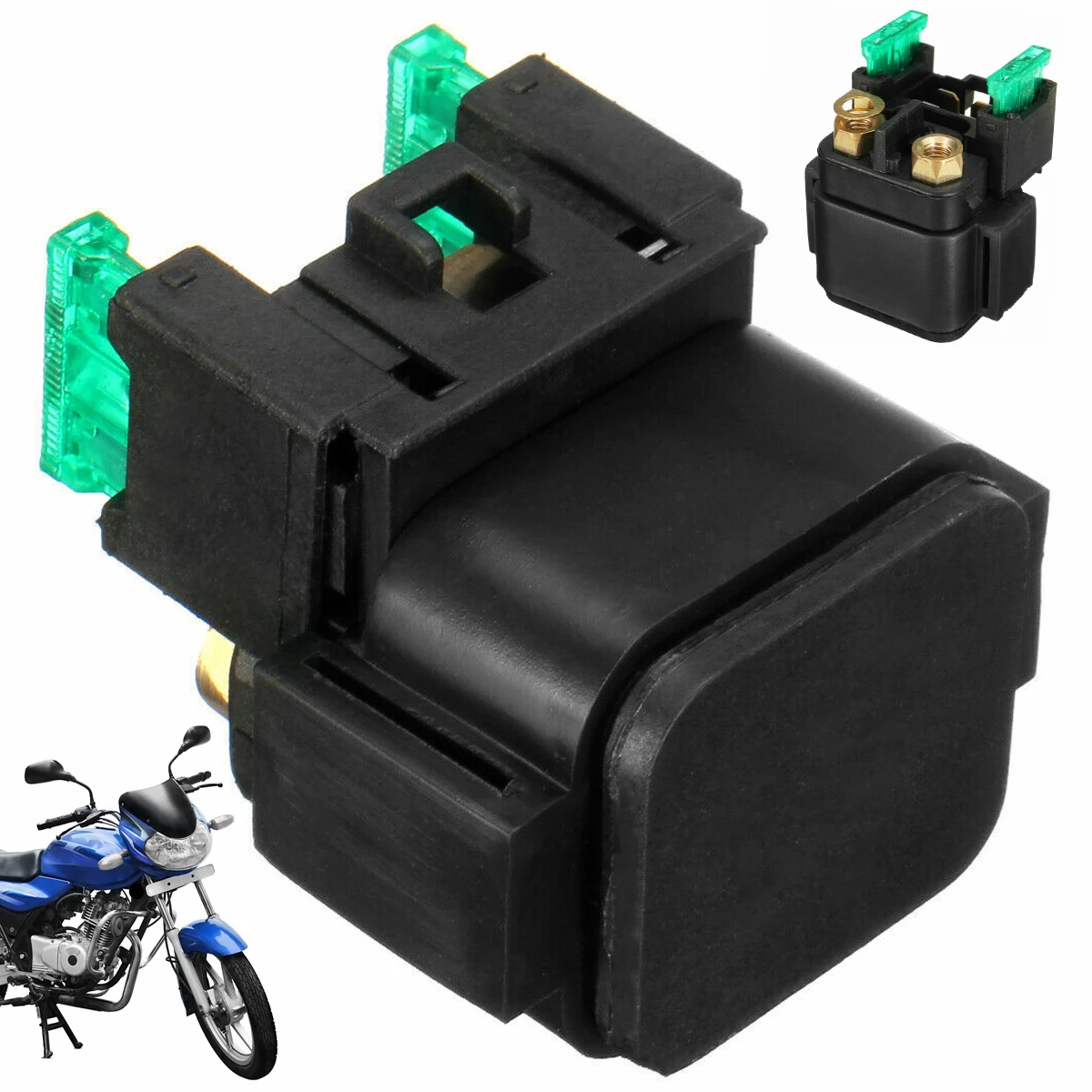 Starter Solenoid Relay Compatible with Kawasaki Suzuki Yamaha 12V Professional Motor Starter Relay Solenoid Sturdy Motorbike