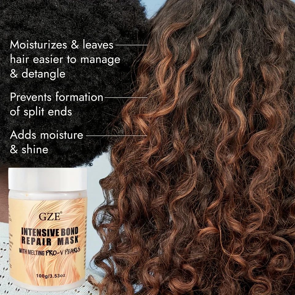 GZE 溶けるプロ V パールを配合した集中ボンド リペア マスク - 髪を