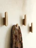 Rustic Wooden Wall Hooks Handmade Decorative Coat and Hat Hangers Ideal for Entryway Bedroom and Bathroom Wall Mounted Organizer 1