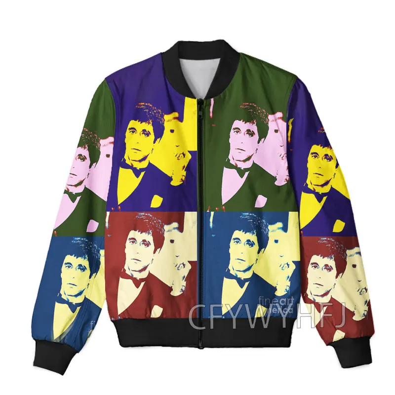 CAVVING 3D Printed  Scarface  Zipper Bomber Jackets Men Overcoat Mens Coat Zip Up Jackets for Women/Men 3