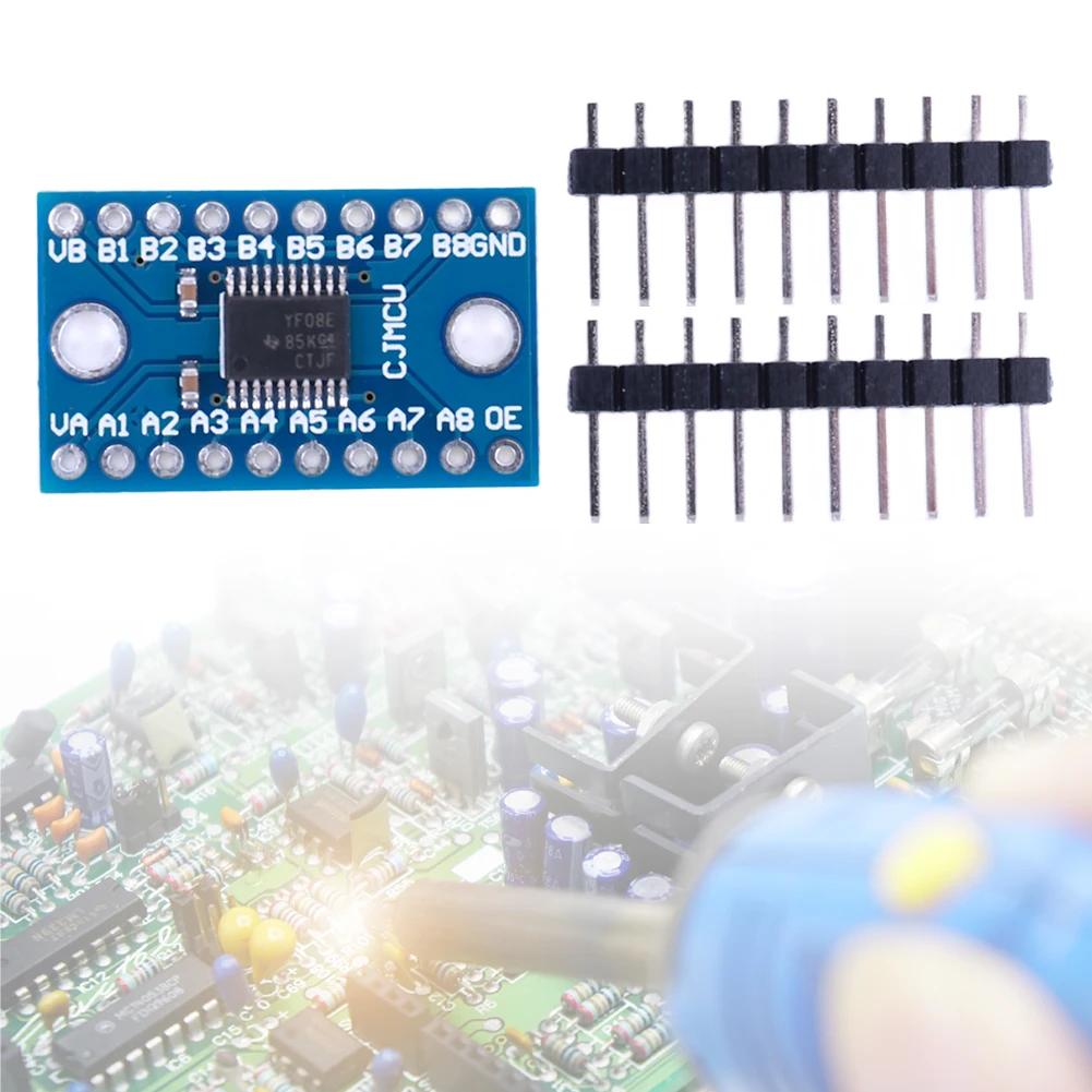 TXS0108E TTL 양방향 상호 변환기 Arduino용 고속 8 채널 로직 레벨 시프터 양방향 모듈