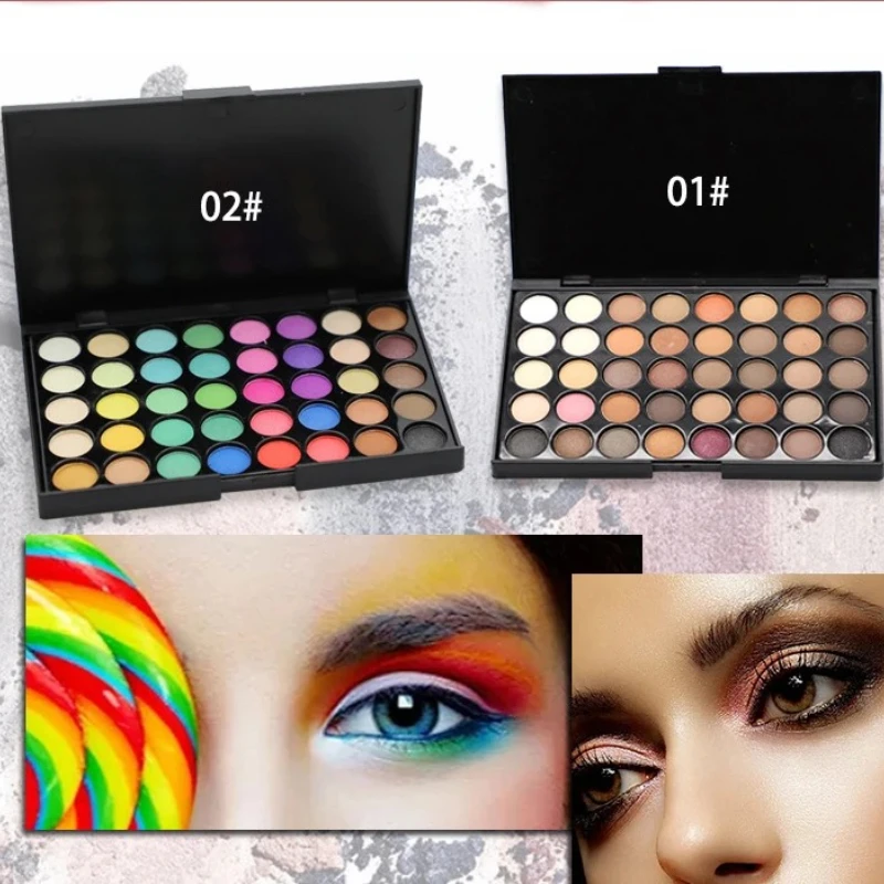 Pearlescent 15/40 Color Eyeshadow Palette High Saturation Eye Shadow Plastic This European American Hot Selling Spot Earth Color