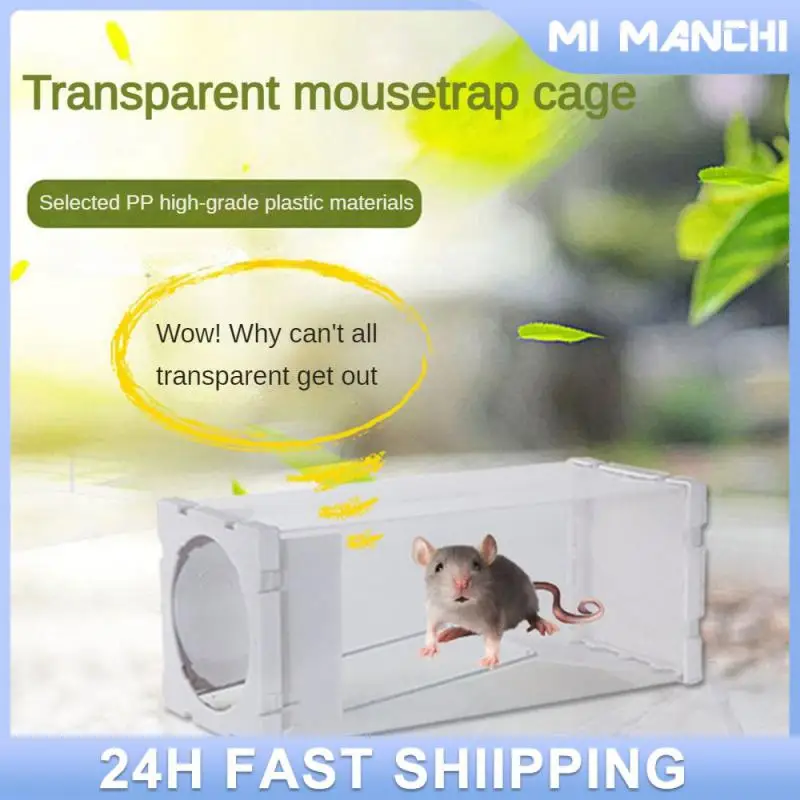 

Visual Mousetrap Convenient And Quick Household Mousetrap Pest Control Live Mouse Trap Transparent Rat Cage Foldable