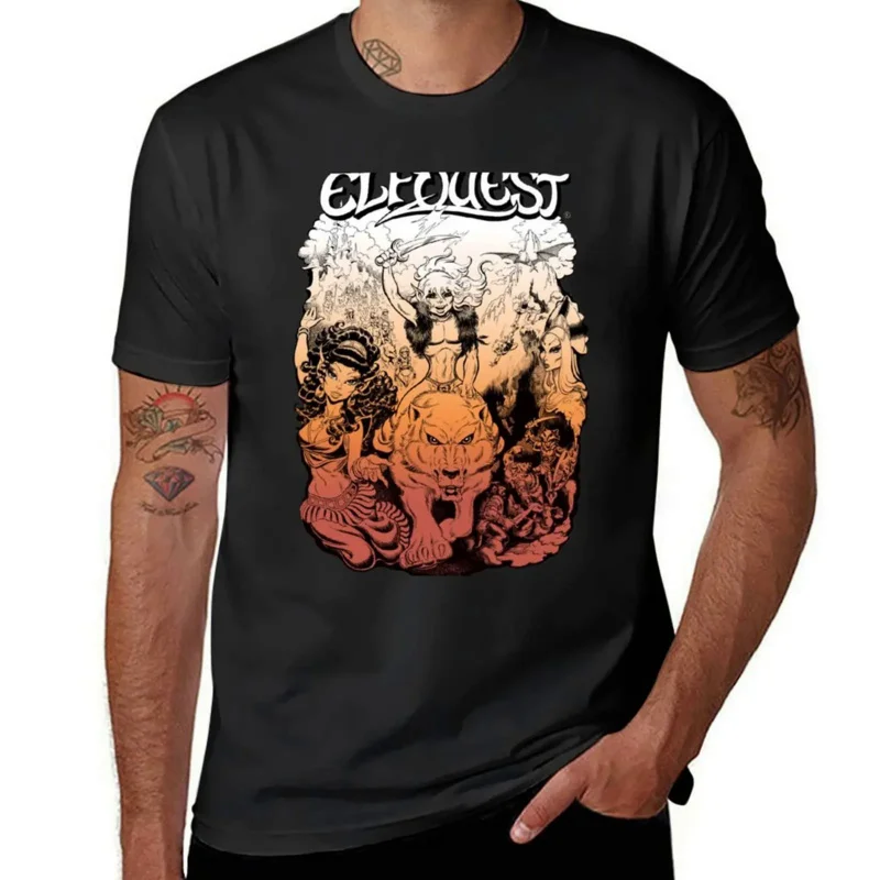 

ElfQuest: первая блузка-портфель, корейские модные мужские высокие футболки
