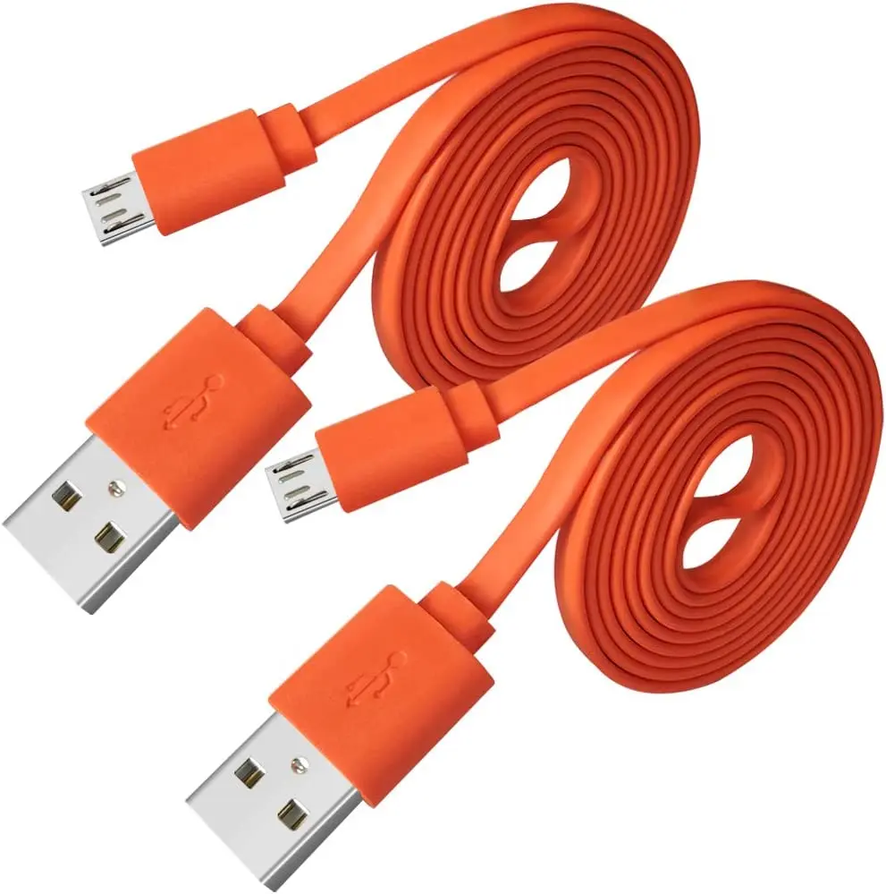 Câble USB de remplacement pour chargeur de données, cordon d'alimentation  pour JBL Flip 3 4 Pulse 2, haut-parleur Bluetooth Orange pratique, 1M