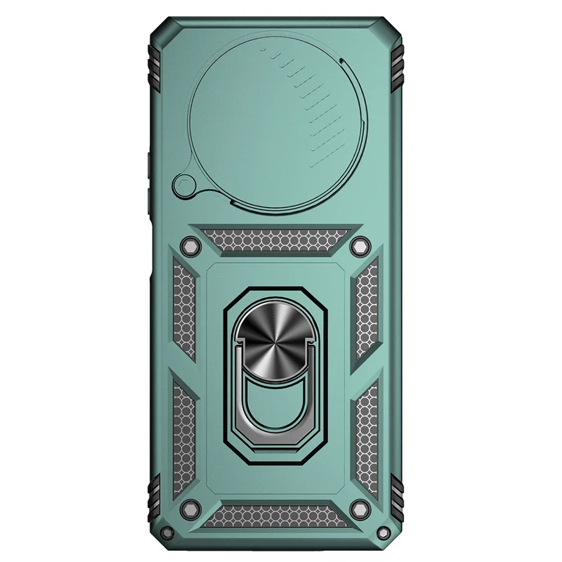 Shockproof Armor Ring Phone Case with Lens Protection for Honor Magic4 Lite 5G and X9