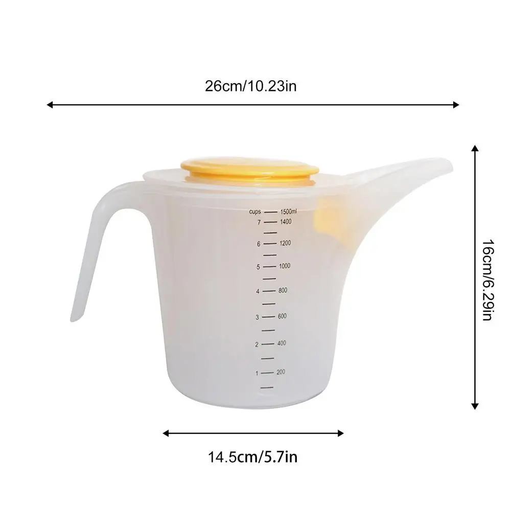 1500ml Messbecher Küche Backen Mischen Tasse Ei Flüssigkeit Mess