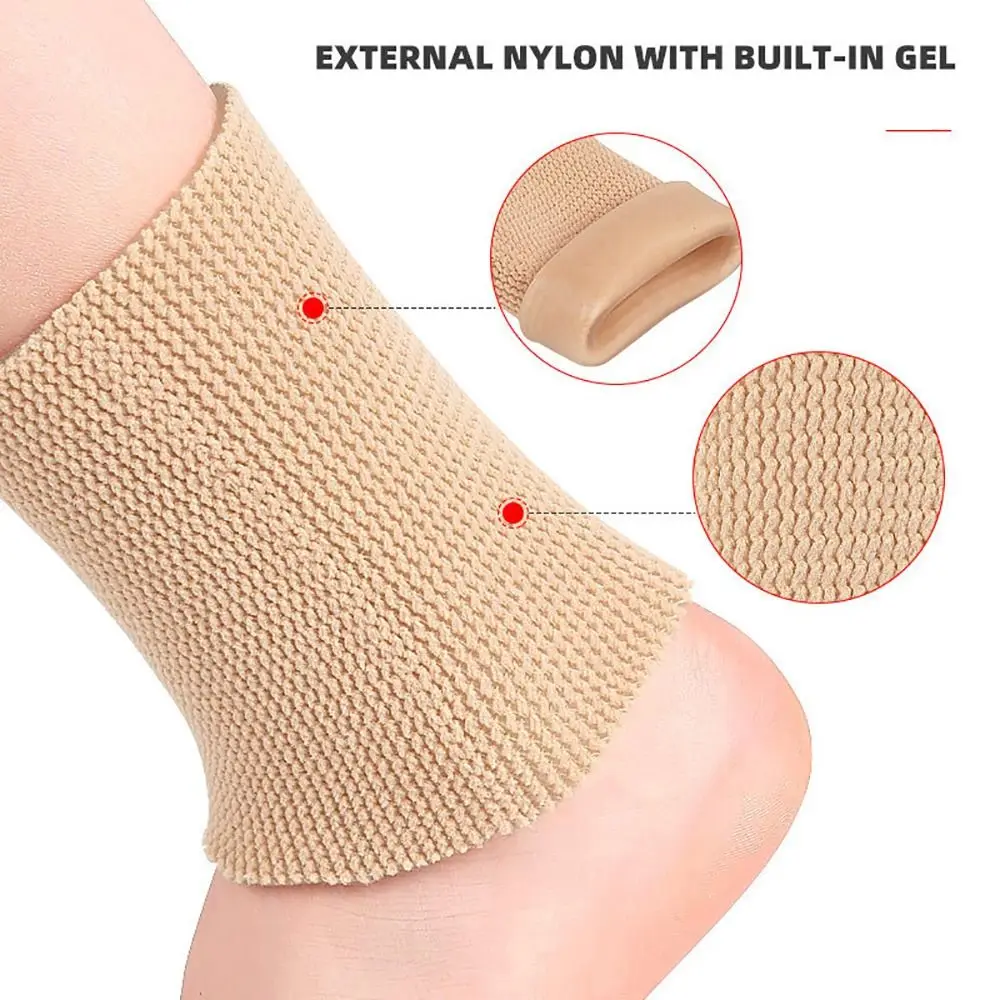 Compression Socks Ankle Gel Sleeves Padded Skate Socks Ankle Pads Compression Sleeve for Figure Skating Riding Ski Protection Durable