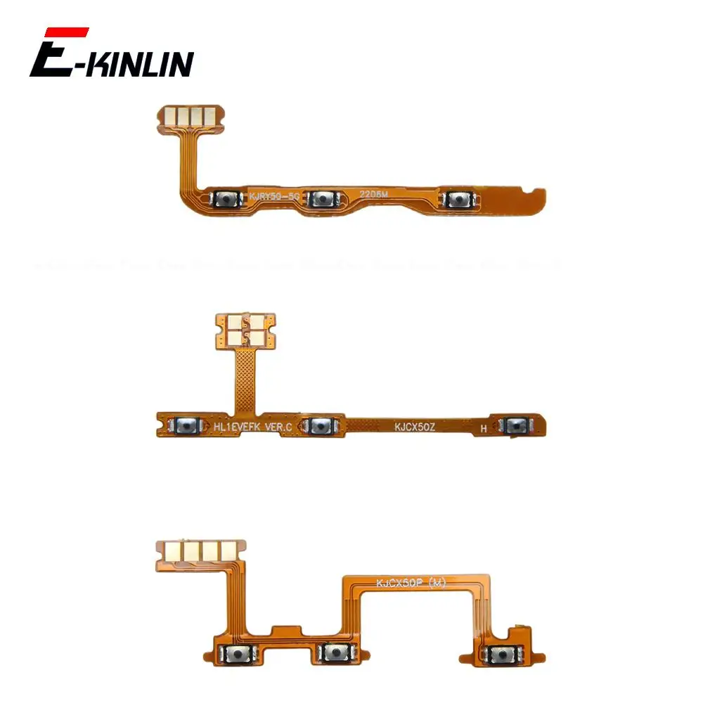 Silent Volume Button Ribbon Flex Cable with Switch Power and Mute Functions