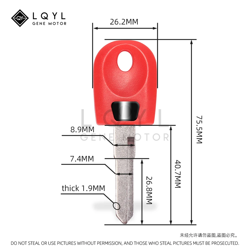 LQYL New Blank Key Motorcycle Replace Uncut Keys For Ducati 748 749 848 999 1098 1198 Monsters 600 620 696 900 1000 S2R S4R ST3