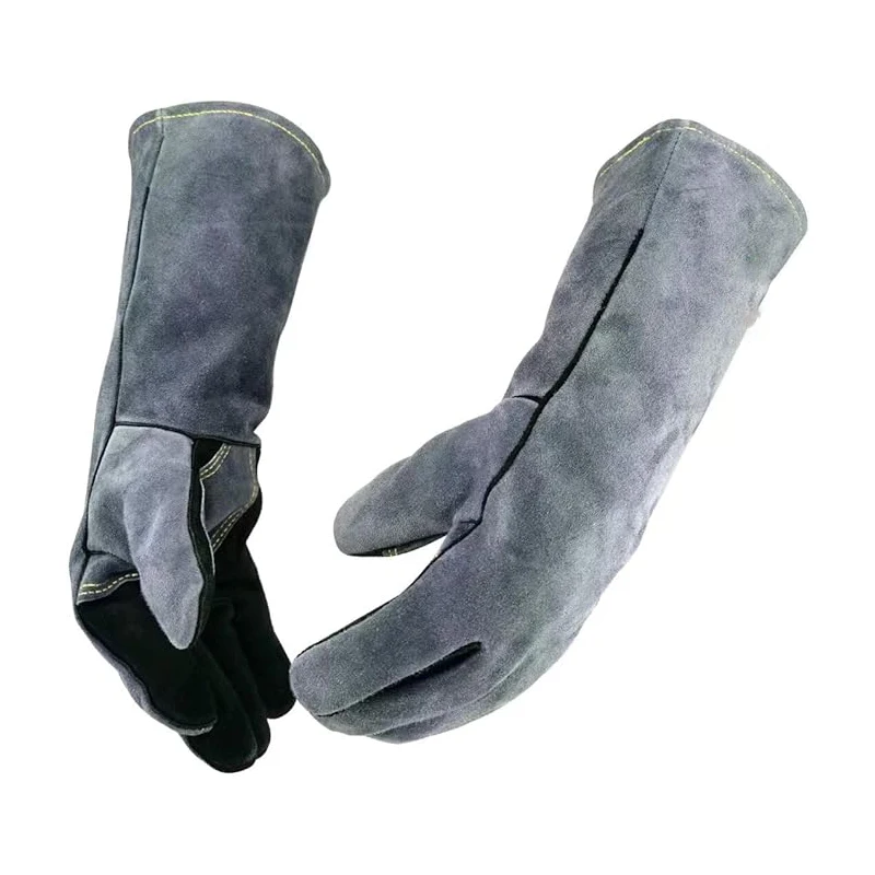 Welding Gloves,Tig/Mig Welding Glove,BBQ Oven Glove,guantes para soldar, Heat- Insulated Mittens