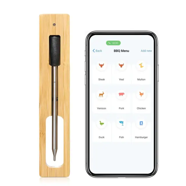 Konyhai Hőmérő Hús Sütő Steak Grill Dohányos Elektronikus Vezeték Nélküli Intelligens Digitális Barbecue Háztartási Szerszám - Image 3