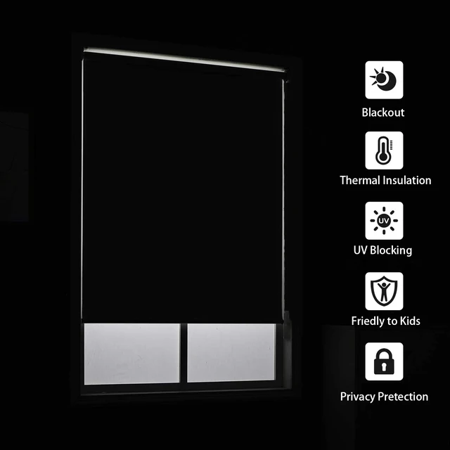 Shadzking-Persianas enrollables de lujo para ventanas, persianas enrollables eléctricas motorizadas, Motor Wifi, Alexa, Google, Hogar Inteligente - Imagen 6