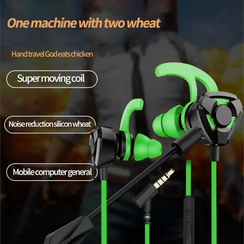 Gaming headphones Headset Wired Earphone Gaming Earbuds With Mic For Pubg PS4 CSGO Casque Phone Tablet Laptop Universal Game