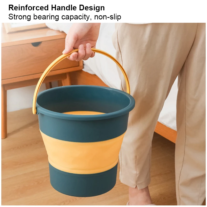 Folding Bucket Car Wash Bucket Multipurpose Car Folding Bucket Portable