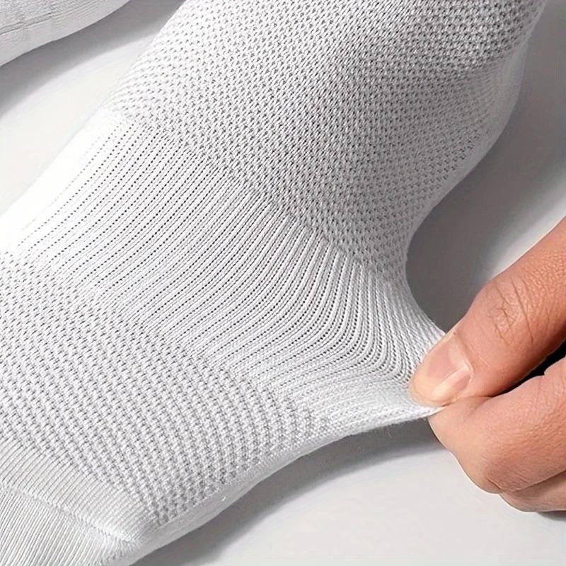 5Pairs Sport Socks Thickened Bottom Sweat Absorb Breathable Cycling Running Socks Men Shock Proof Anti-Skid Basketball Socks