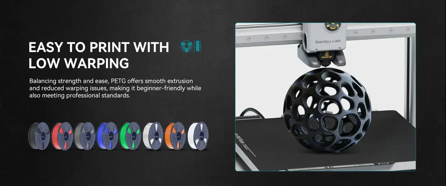 SUNLU 1/2/3/4/5/10 kg PETG 3D-Filament, 1,75 mm, ordentlich gewickelt, hochfestes 3D-Druckspulen-Filament für FDM-3D-Druckermaterialien – Detail 4