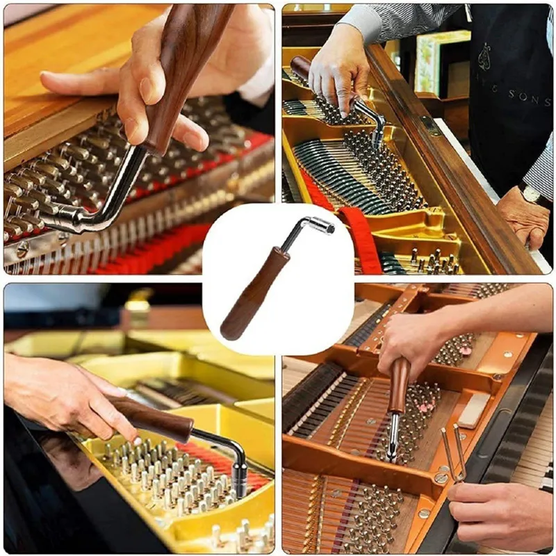 Piano Tuning Tools Kit Professional Portable Lever Jujube Tuner Mute Set