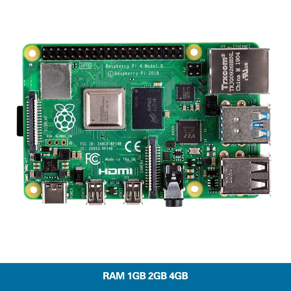 ����� ���� 4 �� B ŰƮ, 1G, 2G, 4G RAM, 2.4G, 5G ��������, �������� 5.0, ����ũ�� HDMI, ���̽�, ���� ���� ��ġ, 32GB SD RPI4