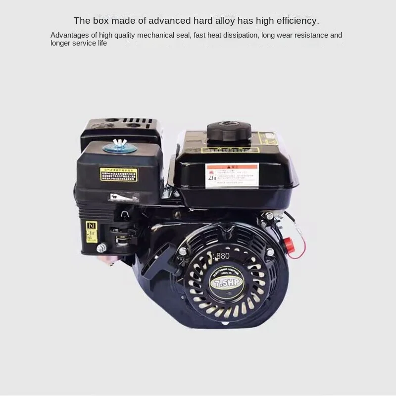 NEW 6.5Hp 168F-1 Gasoline Micro Engine 4Kw Four-Stroke Small Power Accessories 196Cc Flat Key Shaft Engine Structure