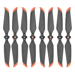 Lightweight Quick Release Drone Propeller Blades - Spare Part Accessories (4pair Orange edge)