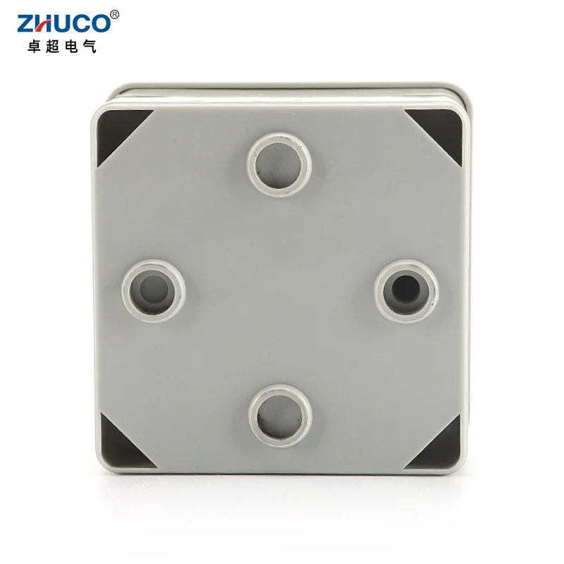 ZHUCO SZW26/LW26-20 20A 3 위치 2 극 8 나사 선택기 전환 방수 및 방진 밀폐형 상자가 있는 로터리 캠 스위치