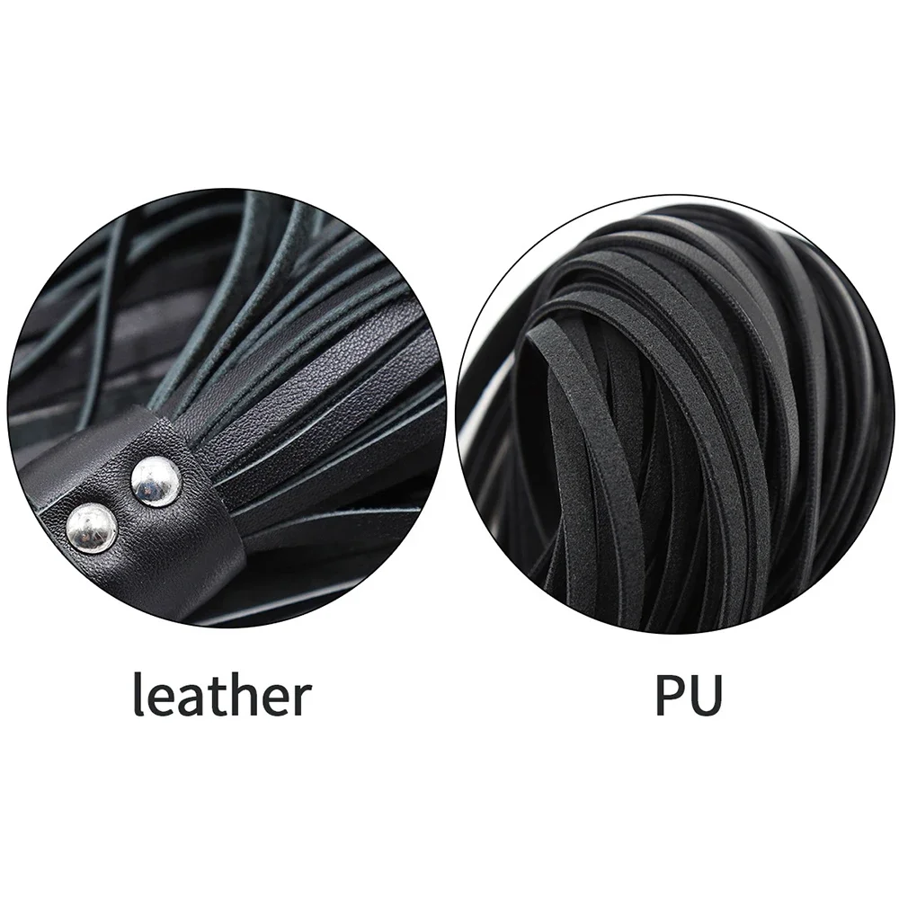 Crystal Handle Genuine Leather COW LEATHER Whip，51CM Horse Whip for Horse Equestrian 5