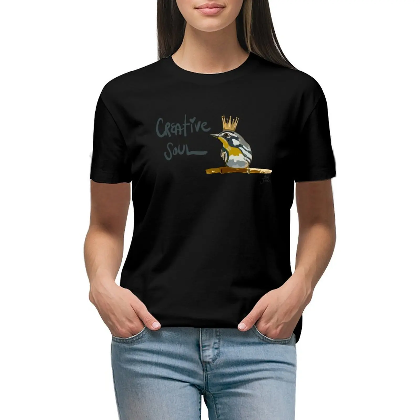 

Креативная футболка с рисунком души, милые топы, летняя одежда, летний топ, женская одежда