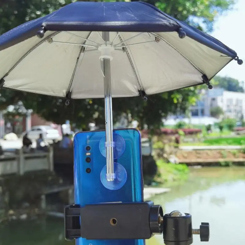 Suction Cup Mobile Phone Umbrella Sunshade Holder