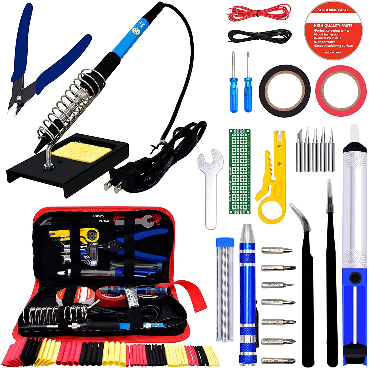 cheap stick welder 60W Digital Electric Soldering Iron Kit Set Temperature Adjustable 220V 110V Welding Tool Ceramic Heater Soldering Tips Rework best soldering iron for electronics Welding Equipment