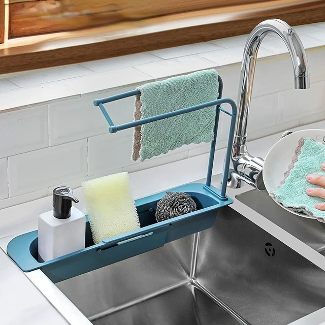 Dish Storage Basket Kitchen Sink  Silicone Kitchen Sponge Holder - Sink  Shelf Soap - Aliexpress