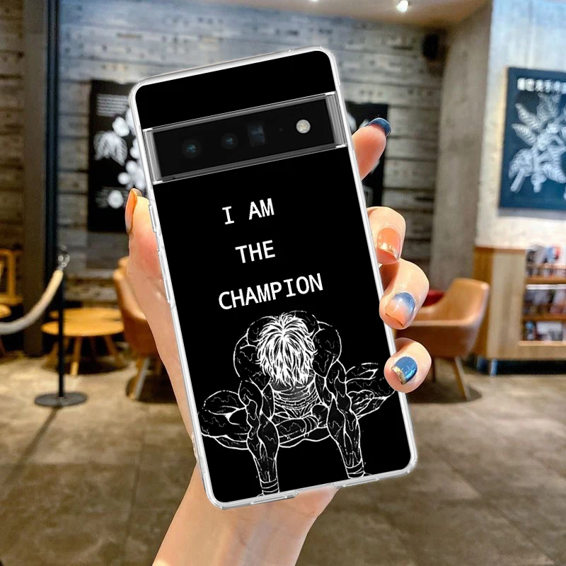 Clear Phone Case - Boxing Champion Themed Soft TPU Cover
