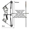 Archery Mini Composite Pulley Bow Stainless Steel Toy Stainless  material Decompression Bow Set Parent-child Interaction 5lbs 2