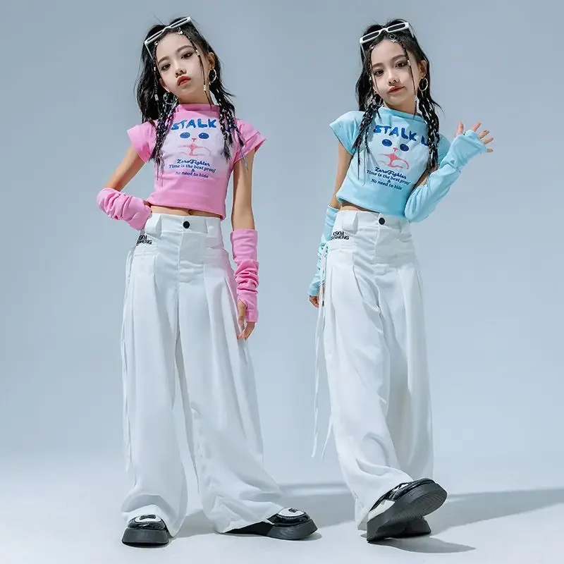 

Cool Clothes for Children Sequin Jazz Dancer Style Dance Costume Girls K-pop Stage Outfits Kids Glitter Performan