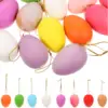 24 Pcs Plastic Easter Eggs Hanging Door nament Outdoor Decorations Kids Craft For Decorating Spring Party Festive Toy 1