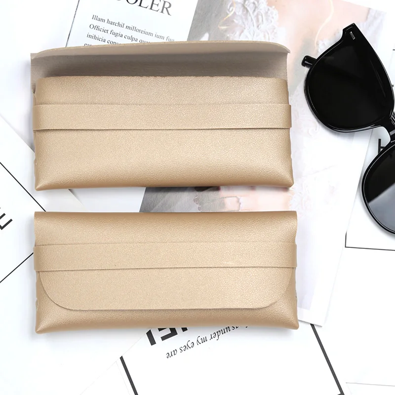 Pu Leder weiche Brille Tasche Sonnenbrille Lesebrille Schutzhülle Frauen Tasche Brillen Schutzhülle Zubehör – Detail 6