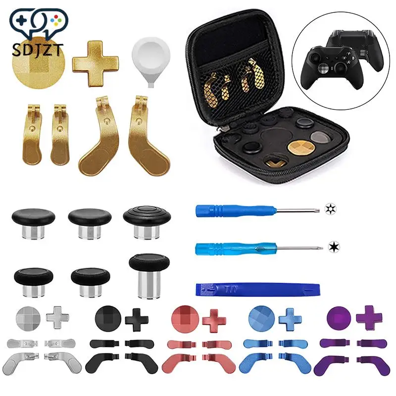 1Set 2 Gen Keycap Metal D-Pad Trigger Paddles Sostituzione Thumbstick Per One Elit Repair Kit Accessori