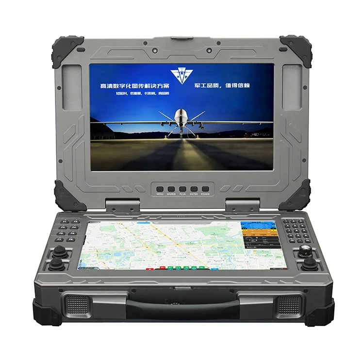 S684c00633f134bc5bcb15c52f17228f6r Portable Base Ground Control Station RC GCS for DJI Drone Uav Dual Touch Screen