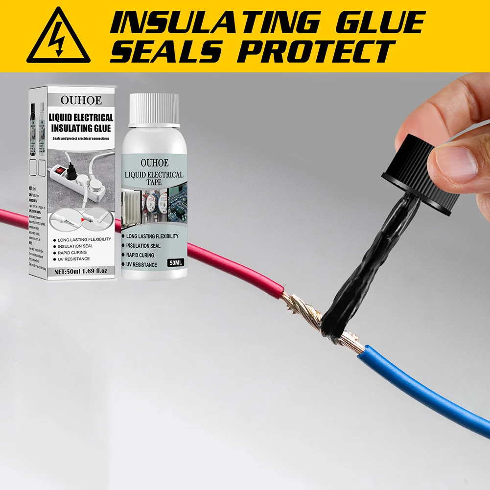 UV Protection Liquid Insulation Glue Electrical Tape Fixed Sealing Glues Fast Rubber Fixed Dry