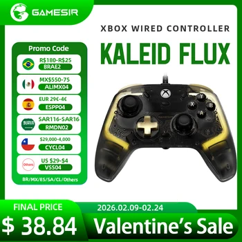 GameSir Kaleid Flux Controller da gioco Xbox Gamepad cablato con effetto Hall per Xbox Series S, Xbox Series X, Xbox One PC Steam