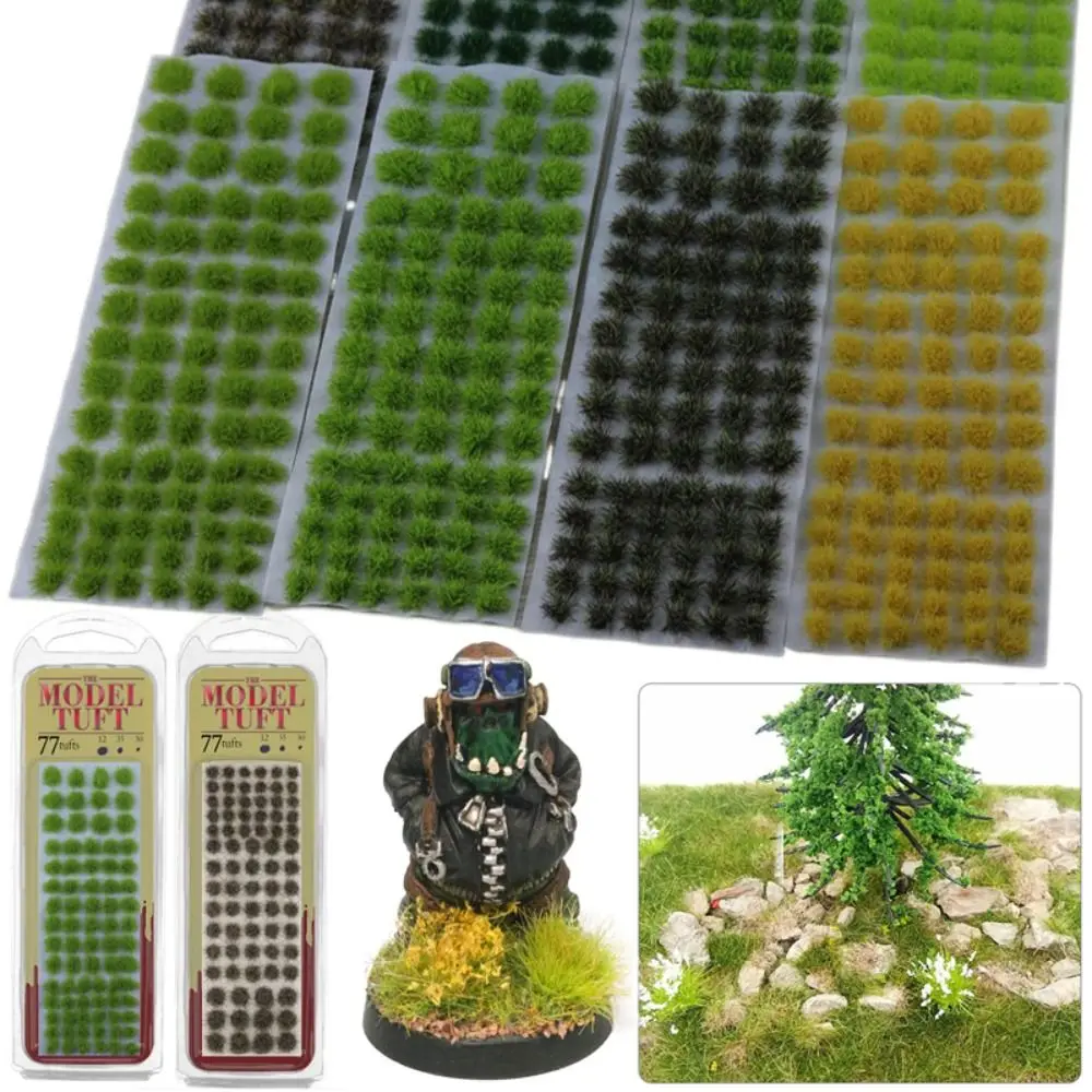 

Model Mixed Size Miniature Plant Sand Table Layout Artificial Plant Cluster Simulation Wargame Scenery Grass Tufts