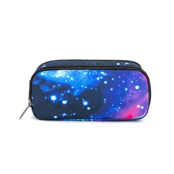 Aesthetic Large Capacity Pencil Case - Sturdy Multifunctional Stationery Organizer (Star)