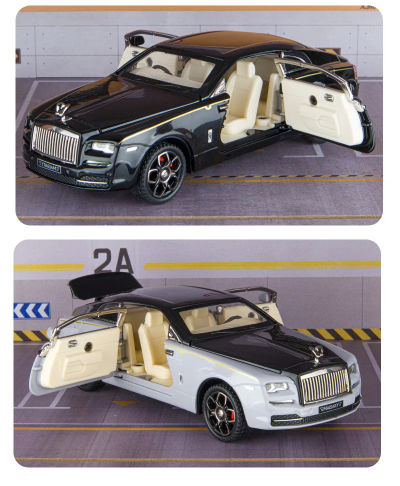 1/32 Rolls Royce Wraith Luxury Car Toy Diecast Miniature Model w