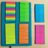 300Pcs Color Index Sticky Notes Ultra-fine Index Label Stickers PET Sticky Notes Highlighter Instead of Transparent Stickers 2