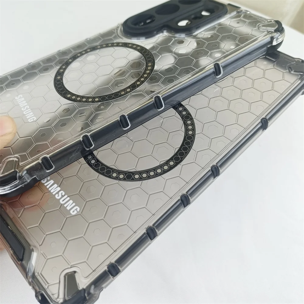 Translucent Armor Magnetic Case with Lens Protection Cover