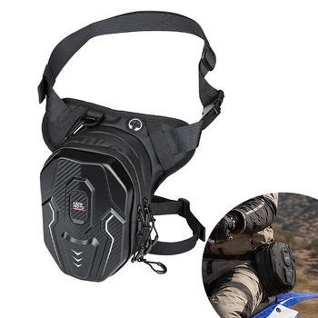 Borsa da Coscia per Moto in EVA Rigida, Borsa da Gamba per Ciclismo, Campeggio, Corsa, Pesca, Viaggi, Borsa a Tracolla