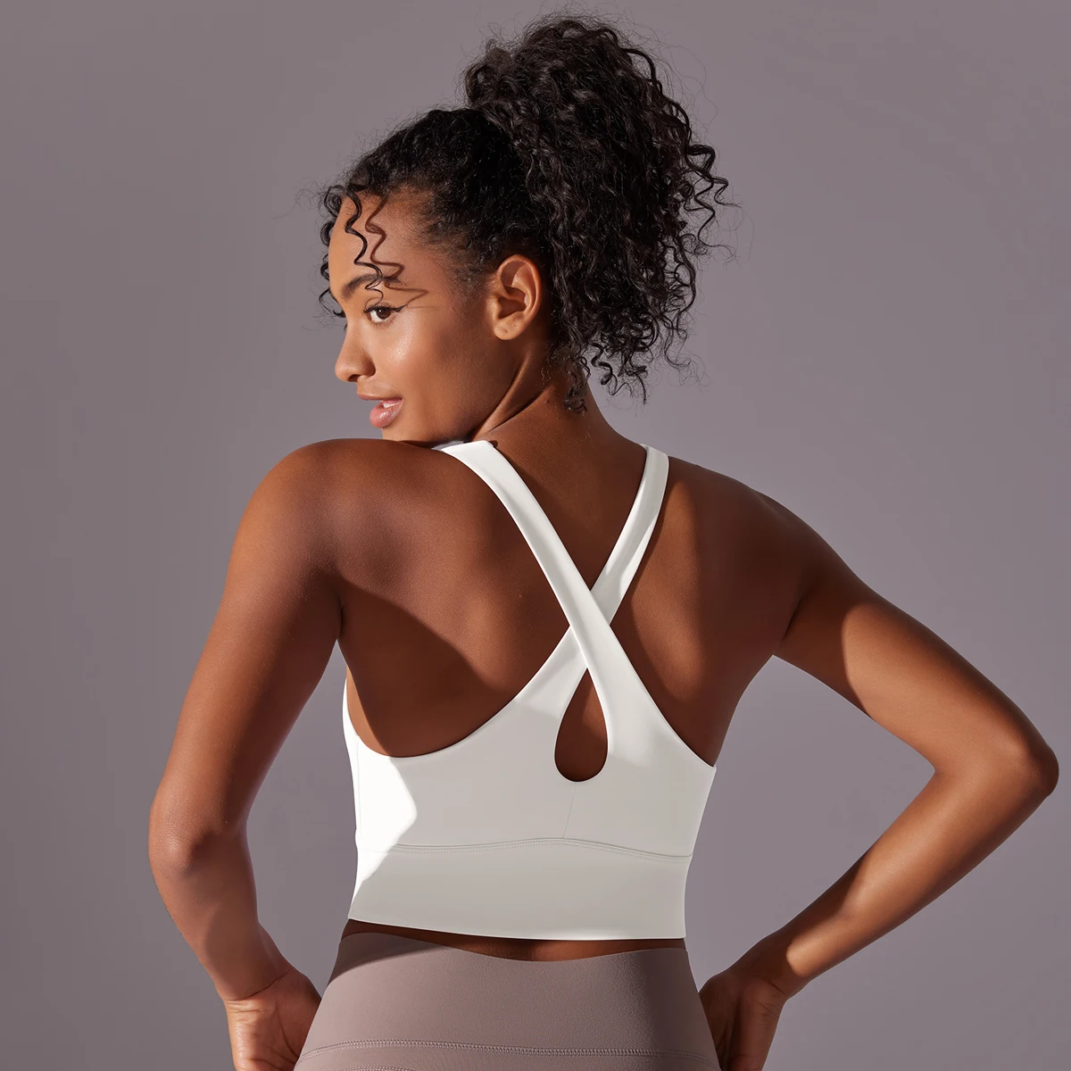 Description Picture 5 of itemSexy Women Fitness Bra Tights Yoga Vest Sports Bra For Women Gym Running Breathable Underwear Solid Color Yoga Tank Tops