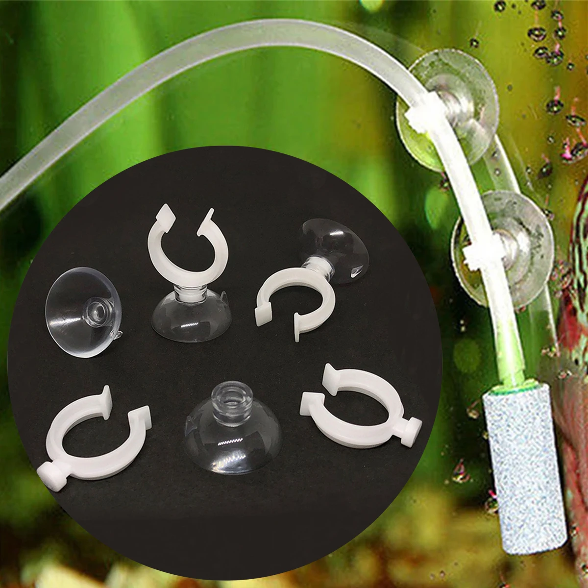 Rubber Suction Cups Fish Tank Pump Oxygen Tube Sucker Fixing Clips Aquarium Heater Diving Lamp Air Line Pipe Wire Holders 20Pcs aquarium suction cup aquarium clip holders aquarium hose holder rubber suction cup holders aquarium clip holder