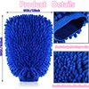Microfiber Car Wash Mitt Double Sided Chenille Auto Gloves Ultra Absorbent Wash Car Sponge Scratch Free Microfiber Car Cleaning 2